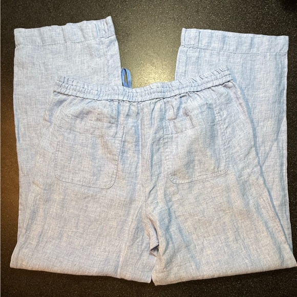 Talbots Women’s Wide Leg 100%  Linen Pants Size Large New With Tags - Picture 3 of 5